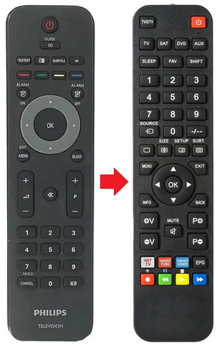 Telecomando adatto per - , philips